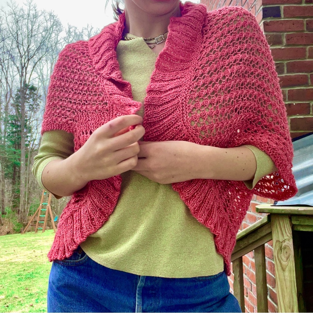 Fairy Pink Crochet Cardigan